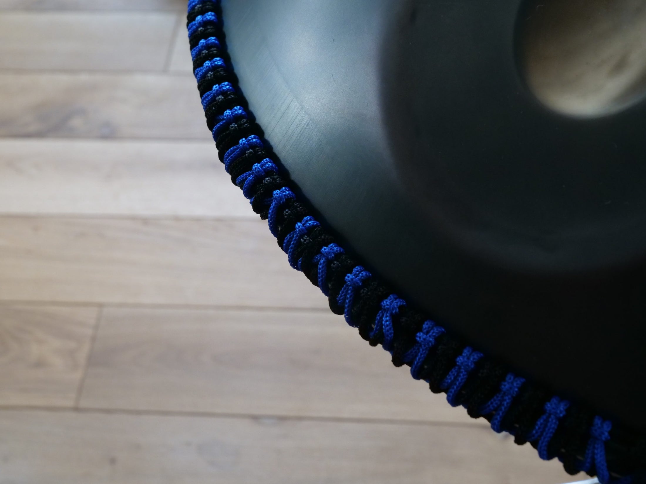 Macrame Rope Braid Black Blue